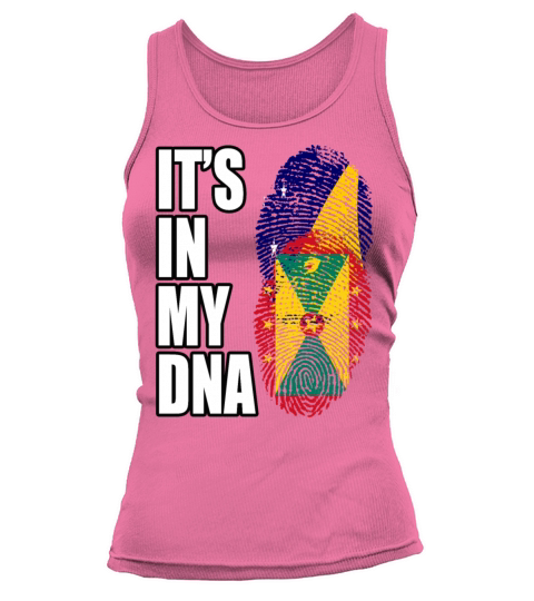 Tokelauan And Grenadian Mix Heritage DNA Flag Tank top Woman