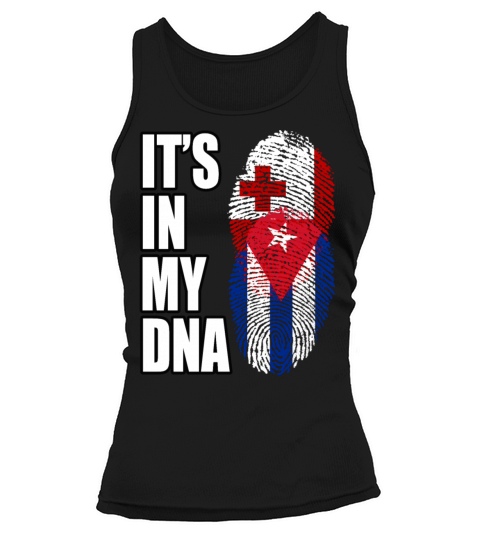Tongan And Cuban Mix Heritage DNA Flag Tank top Woman