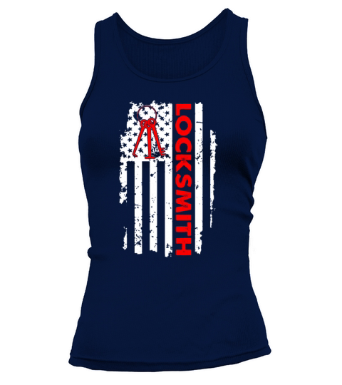 US Flag Patriotic Locksmith Lock Picking Tank top Woman