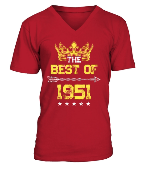 1951 best of birthday V-Neck T-shirt