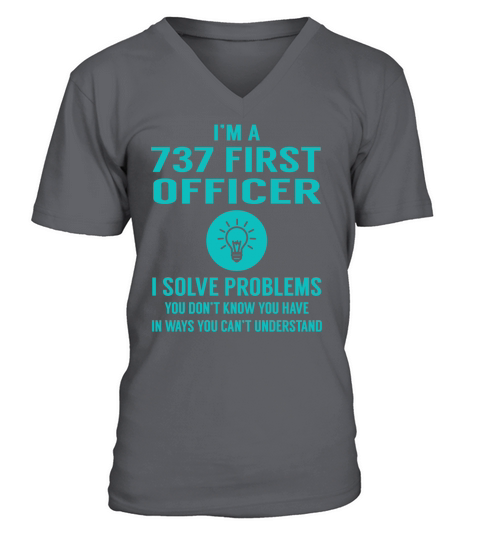 737 First Officer V-Neck T-shirt