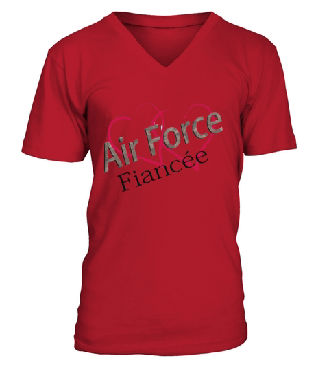 air force fiancee V-Neck T-shirt