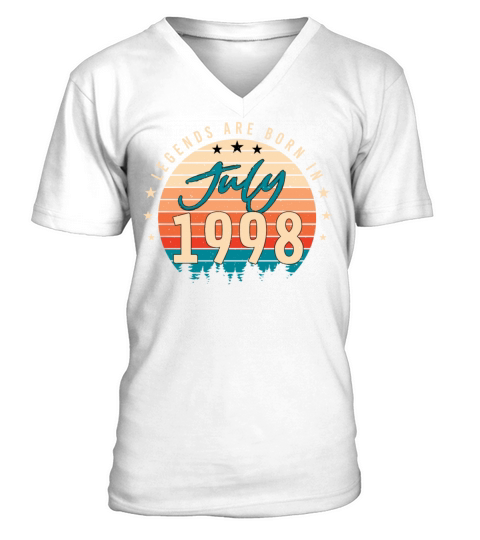 Birth Month July 1998 V-Neck T-shirt