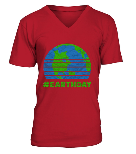 Earth Day 2019 T-Shirt Earthday Mother Earth Distressed T-Shirt V-Neck T-shirt