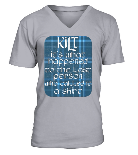 How To Wear The Kilt Design For A Tartan Kilt Guy V-Neck T-shirt