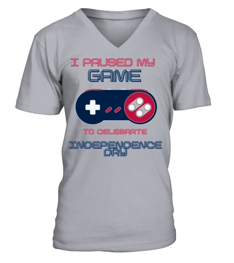 I Paused my Game V-Neck T-shirt