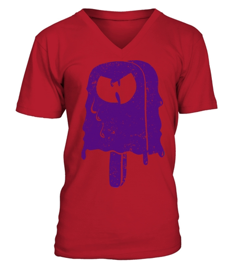 icecream wutang dark purple V-Neck T-shirt