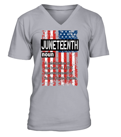 Juneteenth Black History Day Pride Gift V-Neck T-shirt