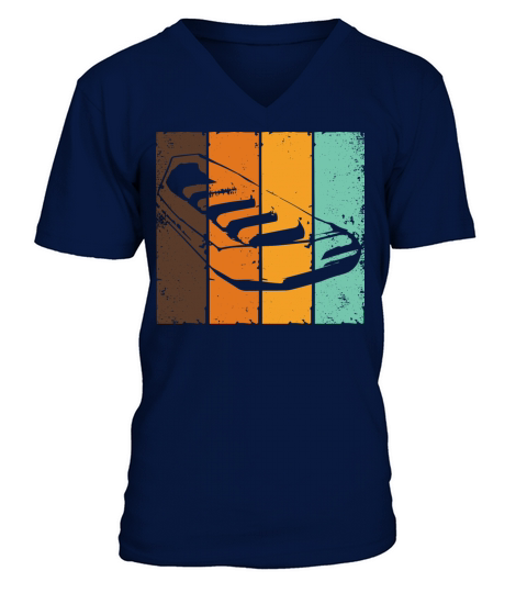 Retro Paddle Boat Rafting Raft Rafter Whitewater V-Neck T-shirt