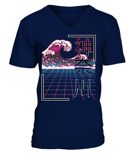 Retro Vaporwave Vintage Streetwear Design V-Neck T-shirt