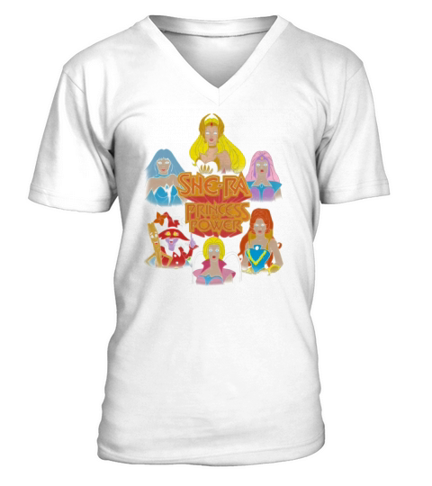 She-Ra Princess of Power-Girls of The Great Rebellion-Color shirt V-Neck T-shirt