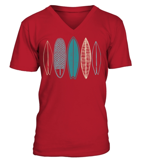 surfboard V-Neck T-shirt