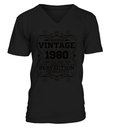 Vintage 1980 Original Limited Edition V-Neck T-shirt