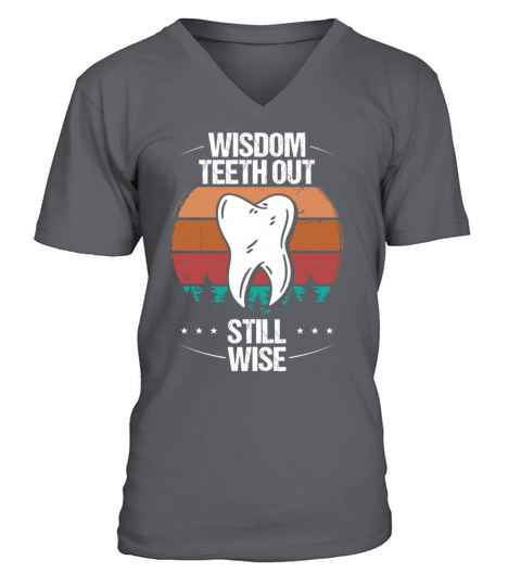 Vintage Wisdom Teeth Removal Surgery Funny Sarcasm V-Neck T-shirt