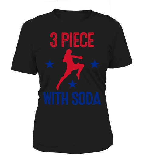 3 Piece With Soda Quote Gamebred MMA Fighter USA Women's T-Shirt