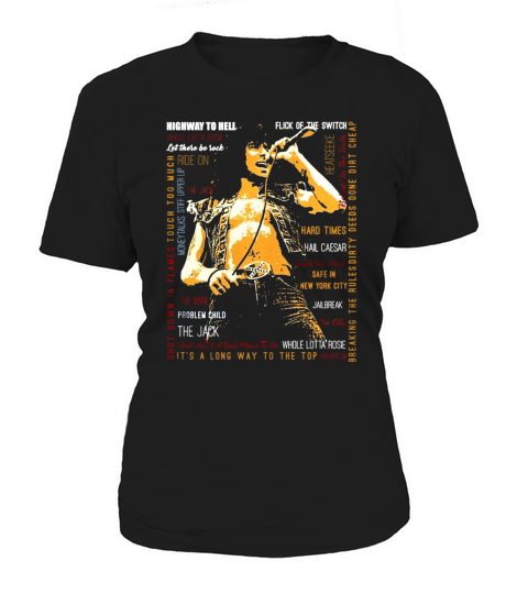 Bon Scott Text Women's T-Shirt