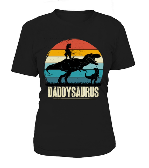 daddysaurus dinosaur t-rex gift dad father Women's T-Shirt