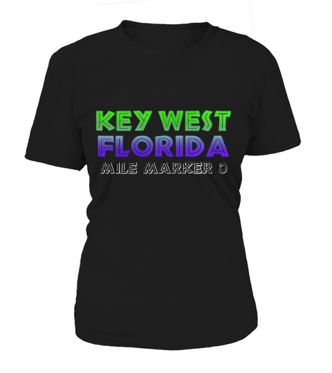 Key West Florida Mile Marker Zero Souvenir Women's T-Shirt