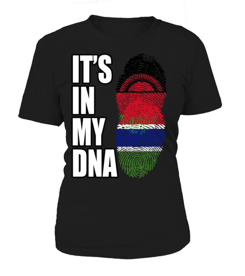 Malawian And Gambian Mix Heritage DNA Flag Women's T-Shirt