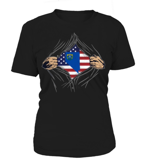 Rip Reveal America State Flag Nevada Women's T-Shirt