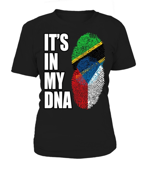 Tanzanian And Czech Vintage Heritage DNA Flag Women's T-Shirt