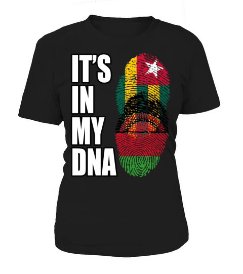 Togolese And Malawian Mix Heritage DNA Flag Women's T-Shirt