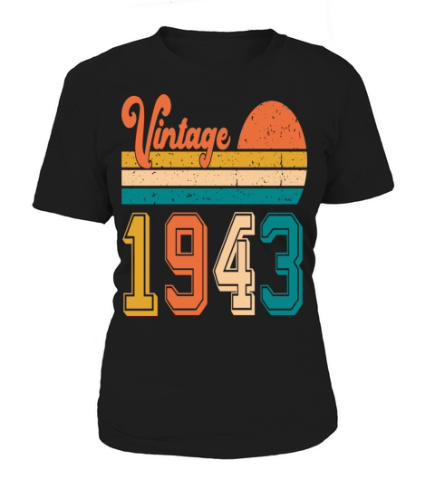 Vintage 1943 birthday gift Women's T-Shirt