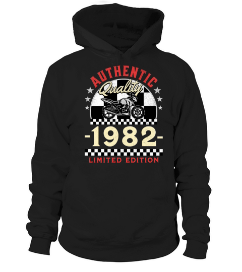 Happy 40th Birthday Biker 40 Years Old Vintage Hoodie Unisex