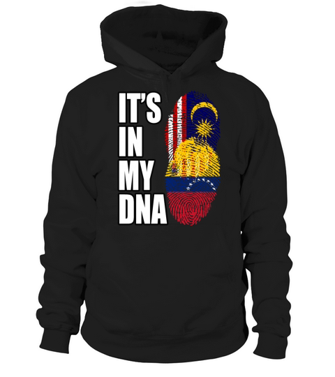 Malaysian And Venezuelan Mix Heritage DNA Flag Hoodie Unisex