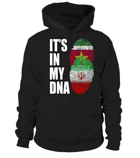 Surinamese And Iranian Vintage Heritage DNA Flag Hoodie Unisex