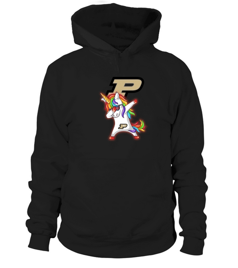 unicorn dabbing Purdue Hoodie Unisex