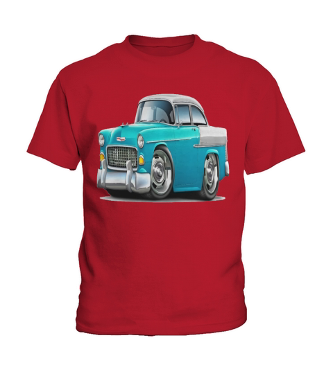 1955 CHEVY BELAIR TURQUOISE CAR MENS PREMIUM Kids T-Shirt