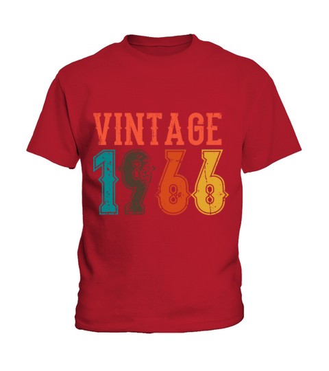 1966 Born Birthday Dad Vintage 1966 Kids T-Shirt