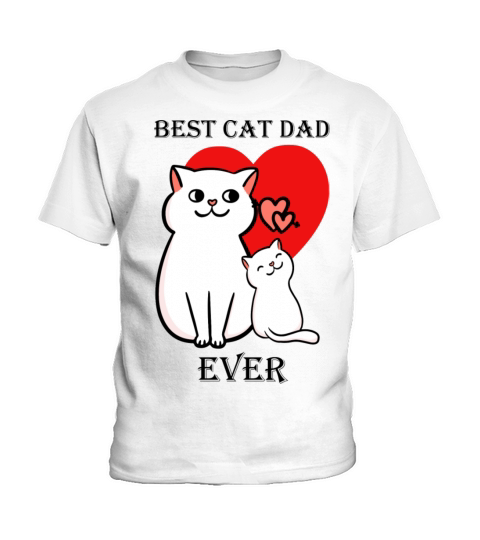 Best Cat Dad Ever Kids T-Shirt