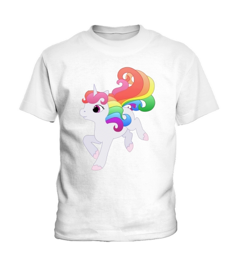 Cute Baby Rainbow Unicorn Kids T-Shirt