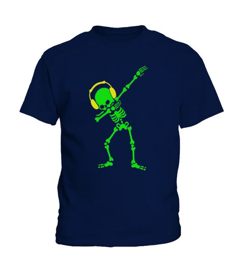 Dabbing Skeleton Dabbin Dab Hip hop funny Halloween Shirt Kids T-Shirt