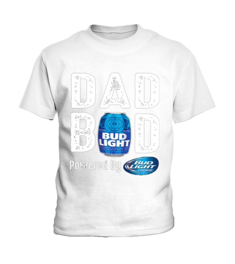 Dad BOD Powered by Bud Light T Shirt Kids T-Shirt