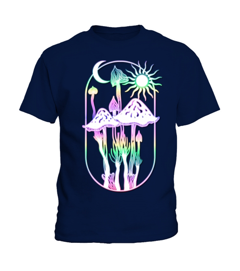 Goblincore Dark Academia Aesthetic Mushroom Kids T-Shirt