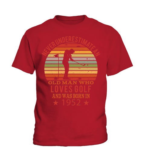 Golfing Golfplayers Vintage 1952 Birthday Kids T-Shirt
