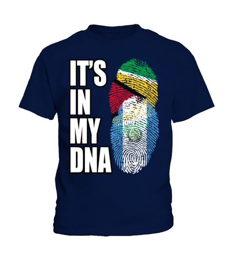 Guyanese And Guatemalan Mix Heritage DNA Flag Kids T-Shirt