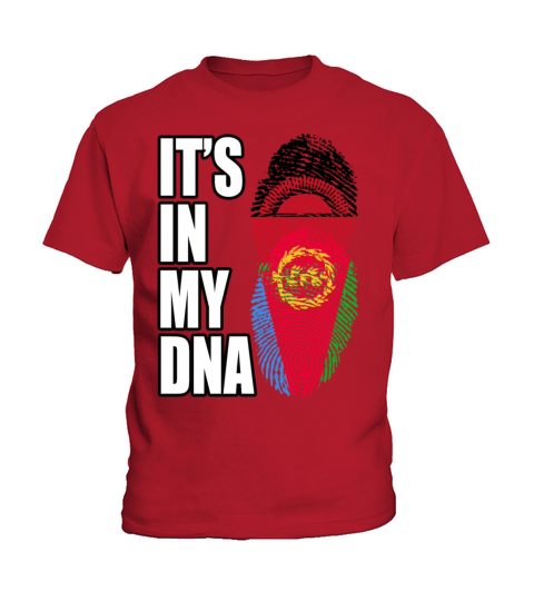 Malawian And Eritrean Mix Heritage DNA Flag Kids T-Shirt