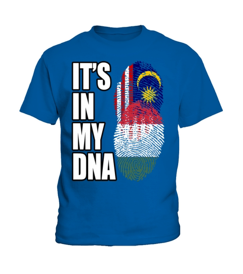 Malaysian And Hungarian Mix Heritage DNA Flag Kids T-Shirt