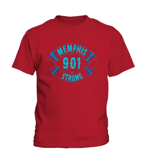 Memphis 901 Strong T-Shirt Distressed Vintage Area Code Tee Kids T-Shirt