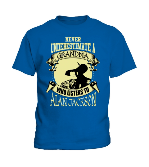 Never Underestimate A Grandma Who Listens To Alan Jackson Kids T-Shirt