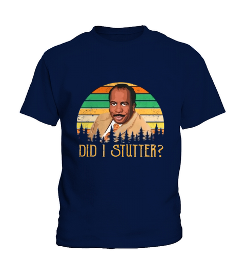 Stanley Hudson did i stutter sunset vintage shirt Kids T-Shirt
