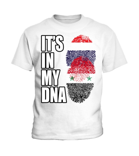 Thai And Syrian Vintage Heritage DNA Flag Kids T-Shirt
