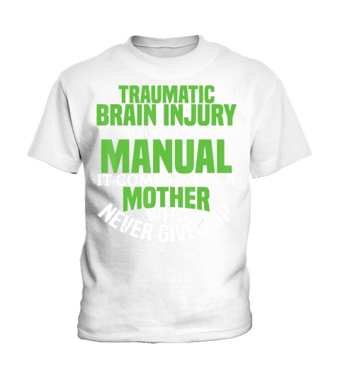 Traumatic Brain Injury Awareness TBI Dad Green Warrior Gift T-Shirt Kids T-Shirt