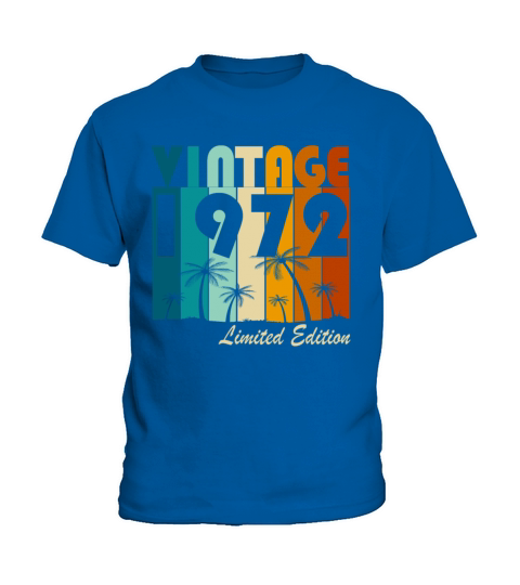 Vintage 1972 Vintage Retro Birthday Gift Kids T-Shirt
