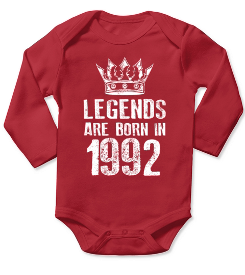 1992 legends born in Long Sleeve Baby One-Piece