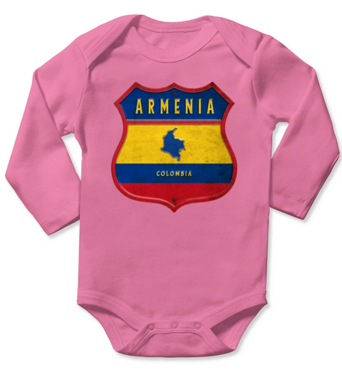 Armenia Columbia coat of arms design Long Sleeve Baby One-Piece